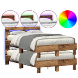 Bed Frame with Headboard Old wood 120 x 200 cm Engineered wood 3333948