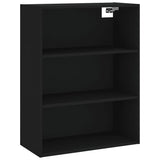 Highboard Black 69.5x34x180 cm Engineered Wood 3190014
