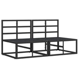 Outdoor Furniture 2 Piece Black and Anthracite Metal 42008026
