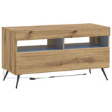 5 Piece LED TV Cabinet Artisan Oak Engineered Wood 3416933