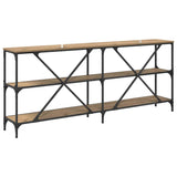 Console Table Artisan Oak 180 x 30 x 75 cm Engineered Wood 881906