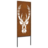 Garden Privacy Screen Rusty 50 x 140 cm Weathering steel 876335