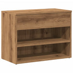 ZNTS Shoe Bench Artisan Oak 60x30x45 cm Engineered Wood 856755
