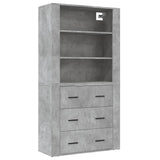 Highboard Concrete Grey Engineered Wood 3185395