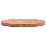 Table Top 60x4 cm Round Solid Wood Beech 355944