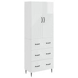 Cabinet Set 2 pcs High Gloss White 66 x 34.5 x 90 cm 3416641