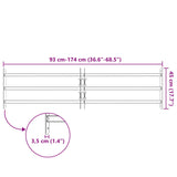 Security Grille for Windows with 3 Crossbars 3 pcs 930-1740 mm 42031278