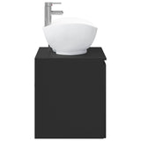 Bathroom Furniture Set Black Engineered Wood 3404341