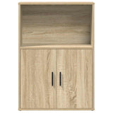 Bookcase Sonoma Oak 60x24x85 cm Engineered Wood 860411