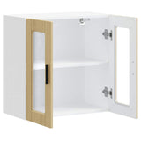Kitchen Wall Cabinet with Glass Door Porto Sonoma Oak 854150