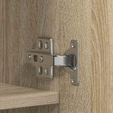 Shoe Cabinet with Door Brown 80 x 35.5 x 180 cm Engineered wood 3333838