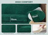 Two-Seater Velvet-Feel Sofa - Green T3398P377880