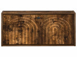 Wall-Mounted Shoe Cabinet ALKMAAR 71 x 17 x 43 cm Smoked Oak 896190