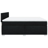 Box Spring Bed with Mattress Black 180x200 cm Fabric 3285969