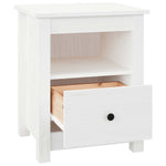 Bedside Cabinets 2 pcs White 40x35x49 cm Solid Wood Pine 813712