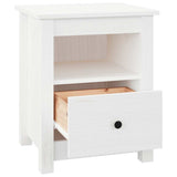 Bedside Cabinets 2 pcs White 40x35x49 cm Solid Wood Pine 813712