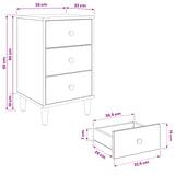 Bedside Cabinet GOTHA Sonoma Oak 36 x 33 x 60 cm 8007307