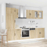 8 Piece Kitchen Cabinet Set "Kalmar" Sonoma Oak Engineered Wood 3314794