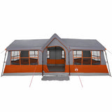 Family Tent with Roof Grey and Orange 622 x 295 x 238 cm 4100702