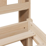 Bookcase Bed without Mattress 180x200 cm Super King Solid Wood Pine 3321840
