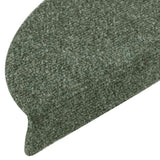 Stair Mats Self-adhesive 15 pcs 56x17x3 cm Green Half Round 322358