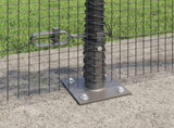 Welded Wire Fence with Concrete Base 10 x 0.4 m 3352503