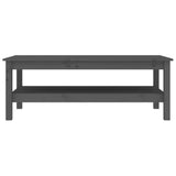 Coffee Table Grey 110x50x40 cm Solid Wood Pine 814276