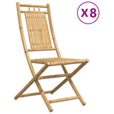 Folding Garden Chairs 8 pcs 46x66x99 cm Bamboo 3278513