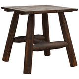 Side Table Burned wood Solid spruce wood Small Durable 363352