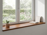 Window Sills 2 pcs Dark Brown 110 x 40 x 2 cm Solid Oak Wood 42050044