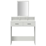 Dressing Table White 79 x 41 x 140 cm Engineered Wood 865136