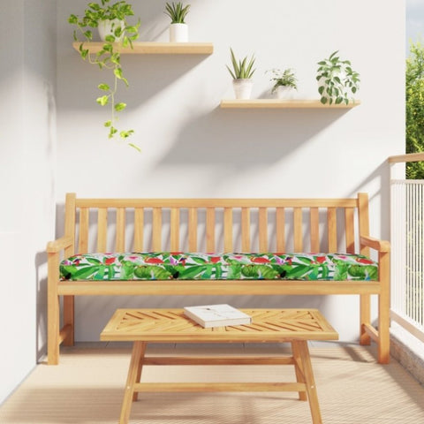 ZNTS Pallet Cushion for Bench Tropical Jungle 200x40x8 cm Oxford Fabric 42001687