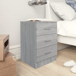 ZNTS Bedside Cabinets 2 pcs Grey Sonoma 38x35x56 cm Engineered Wood 815324