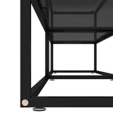 TV Cabinet Black 200x40x40.5 cm Tempered Glass 331727
