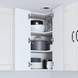Wall Corner Cabinet LUCCA High Gloss White 57 x 57 x 80 cm 885079