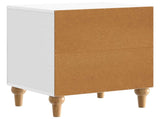 Bedside Cabinet 2 pcs High Gloss White 43 x 34.5 x 50 cm 894114