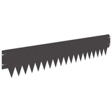 Lawn Edging 20 pcs 103 x 20 cm metal Black 8008267