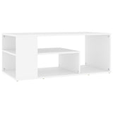 Coffee Table White 100x50x40 cm Engineered Wood 806921