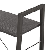 ZNTS 3-Tier Standing Shelf Black 56x35x108 cm 336363
