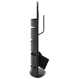 5 Piece Fireplace Tool Set 23x15x66 cm Steel 156374