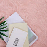 Faux Sheepskin Rug TAFALLA Pink 160 x 160 cm Polyester 42021554