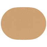 Table Cloth 5 pcs Oval Beige 130 x 220 cm 42040516
