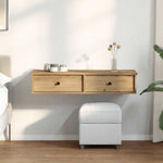 ZNTS Wall Shelf with Drawers Artisian Oak 100x37.5x19 cm Engineered Wood 859967