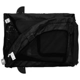 Pet Bike Trailer Black Oxford Fabric and Iron 93954