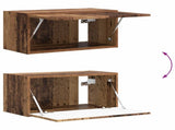 TV Cabinet Set Wall-mounted 4 pcs Old Wood Engineered Wood 3409049