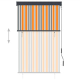 Outdoor Roller Blind 100x250 cm Yellow and Blue 145956