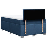 Box Spring Bed with Mattress Blue 120x200 cm Fabric 3285868
