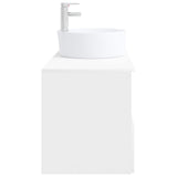 Bathroom Furniture Set 2 pcs High Gloss White Engineered Wood 3404078