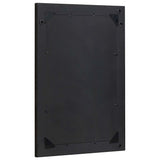 Bathroom Mirror with Mirror Black and Silver 70 x 50 x 2.5 cm 4018839