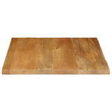 Table Top Live Edge 80x80x2.5 cm Solid Wood Mango 370554